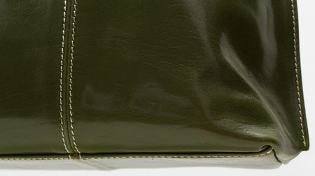 Dámska kožená kabelka dlhé uši - zelená -