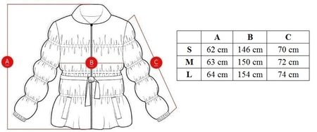 Dámská krátká oversize metalická bunda - stříbrná -