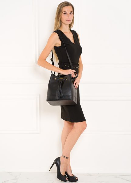 Bolso de cuero de mano para mujer Glamorous by GLAM - Negro -