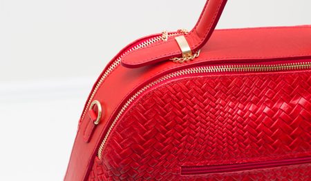 Bolso de cuero de mano para mujer Glamorous by GLAM - Rojo -