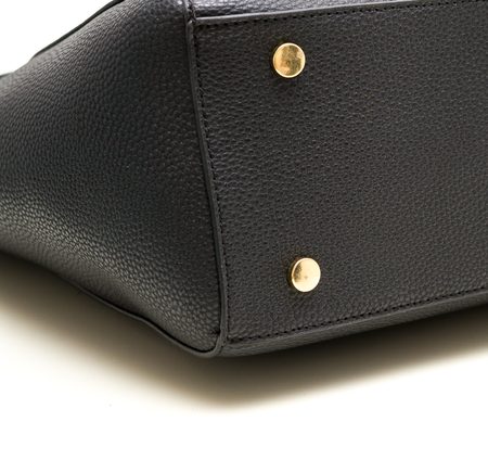 Real leather shoulder bag Tru Trussardi - Black -
