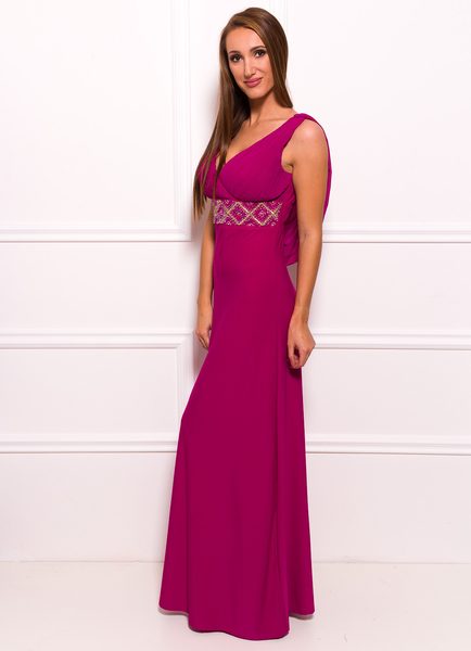 Vestido largo de mujer Due Linee - Violeta -