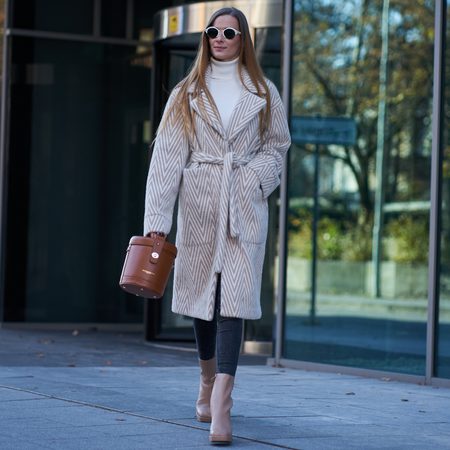 Cappotto donna Due Linee - Beige -