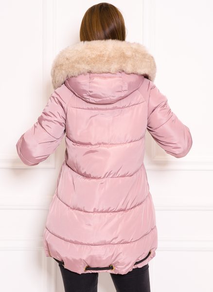 Women's winter jacket Due Linee - Pink -