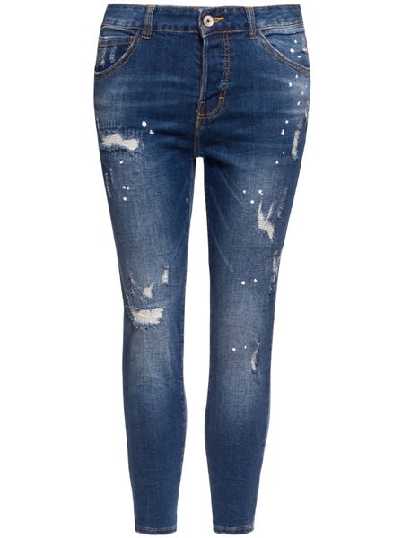 Jeans donna Due Linee - Blu -