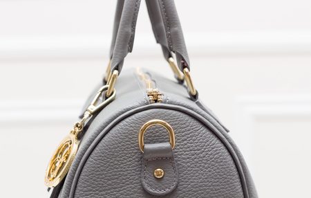 Real leather handbag Glamorous by GLAM - Grey -