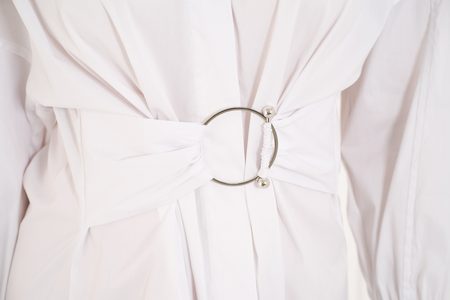 Vypasované košeľové šaty Guess by Marciano - biela