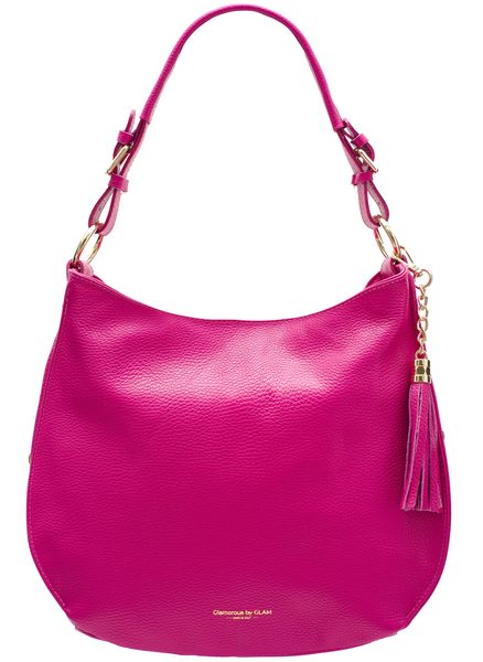 Real leather shoulder bag Glamorous by GLAM - Pink -