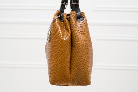 Bolso de cuero de mano para mujer Glamorous by GLAM - Marrón -