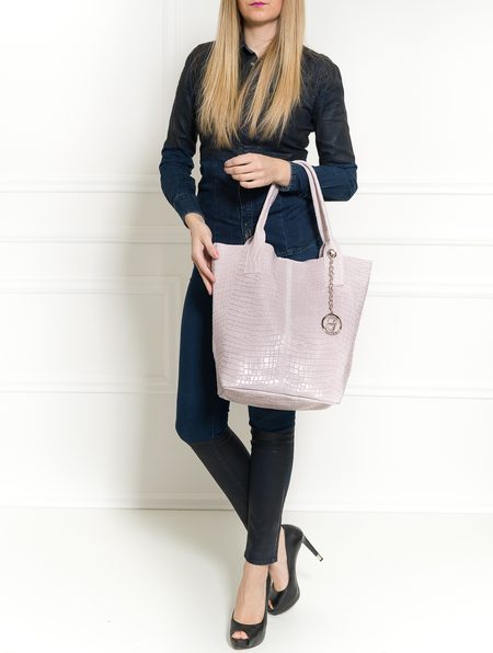 Női bőr shopper Glamorous by GLAM - Rózsaszín -