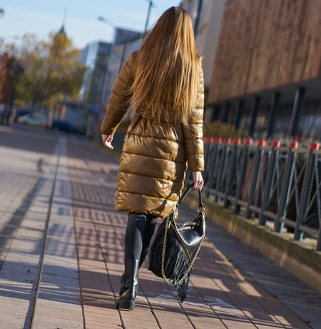 Chaqueta de invierno para mujer Due Linee - Marrón -