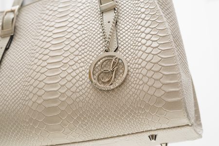 Borsa a mano da donna in pelle Glamorous by GLAM - Beige -