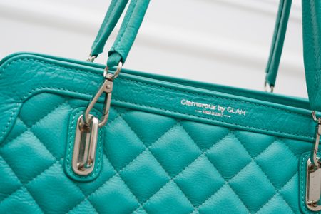 Borsa a mano da donna in pelle Glamorous by GLAM - Verde -