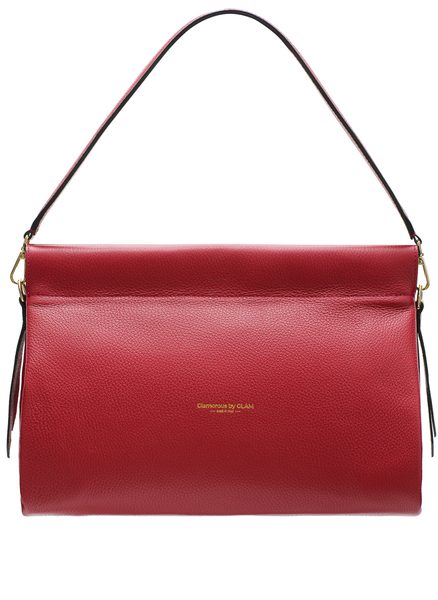 Real leather shoulder bag Glamorous by GLAM - Red -