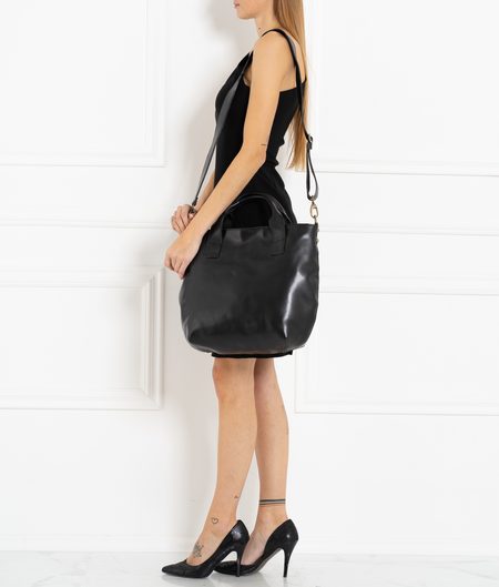 Bolso de cuero de mano para mujer Glamorous by GLAM Santa Croce - Negro -