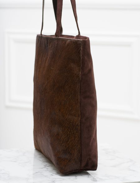 Real leather shoulder bag Glamorous by GLAM - Brown -