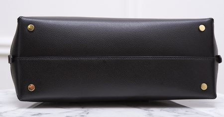 Bolso de cuero de mano para mujer Guess Luxe - Negro -