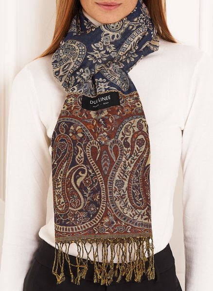 Foulard donna Due Linee - Arancione -