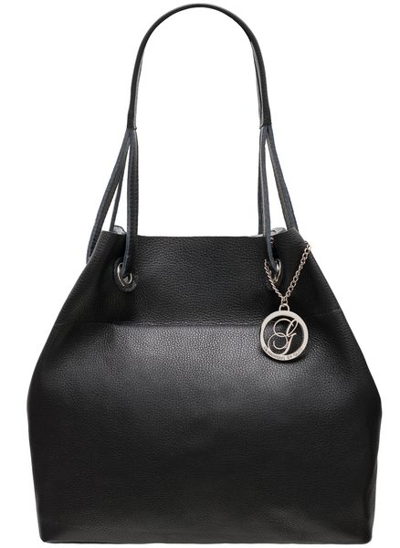 Bolso de hombro de cuero para mujer Glamorous by GLAM - Negro -