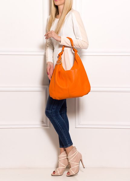 Real leather shoulder bag Glamorous by GLAM - Orange -