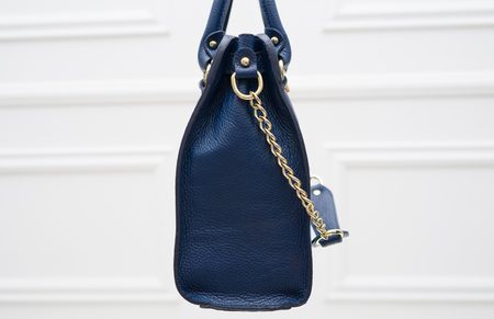 Real leather handbag Glamorous by GLAM - Blue -