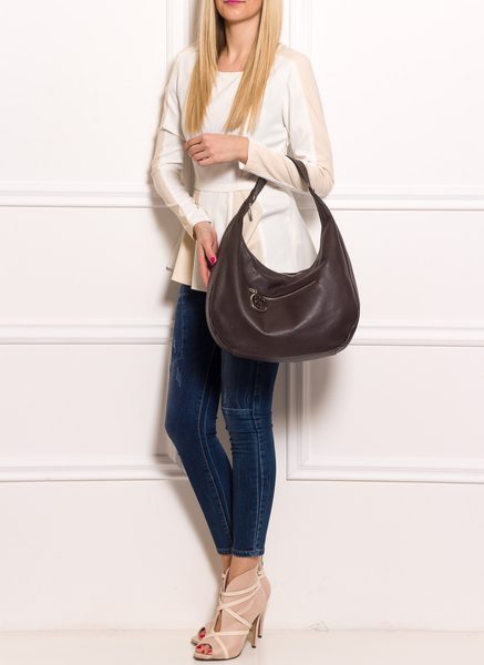 Real leather shoulder bag Glamorous by GLAM - Brown -