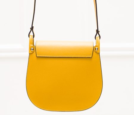 Real leather crossbody bag Glamorous by GLAM - Yellow -