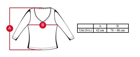 Dámské triko s dlouhým rukávem - světle modrá -