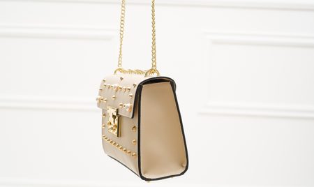 Geantă din piele crossbody pentru femei Glamorous by GLAM - Bej -