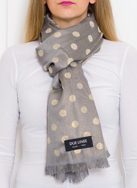 Foulard donna Due Linee - Grigio -