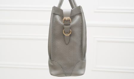 Bolso de cuero de mano para mujer Glamorous by GLAM - Gris -