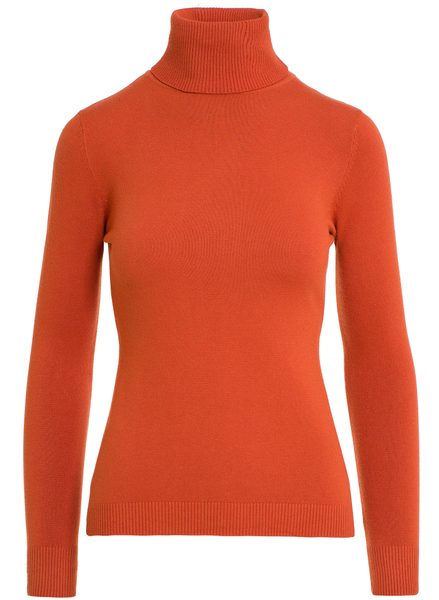 Damski sweter Due Linee -pomarańczowy -