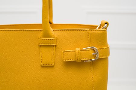 Real leather handbag Tru Trussardi - Yellow -