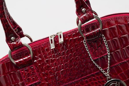 Real leather handbag Glamorous by GLAM - Red -