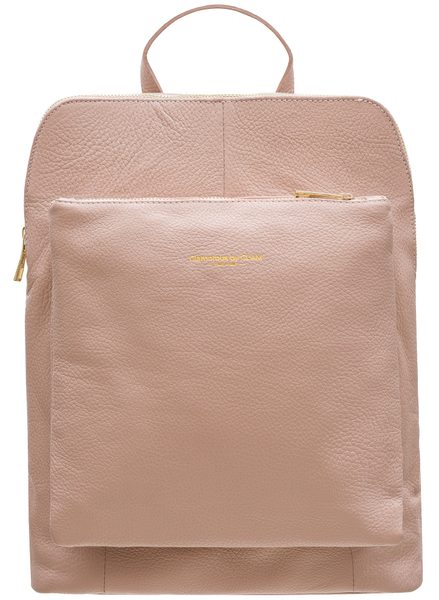 Mochila de mujer de cuero genuino Glamorous by GLAM - Rosa -