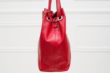 Real leather shoulder bag Glamorous by GLAM - Red -