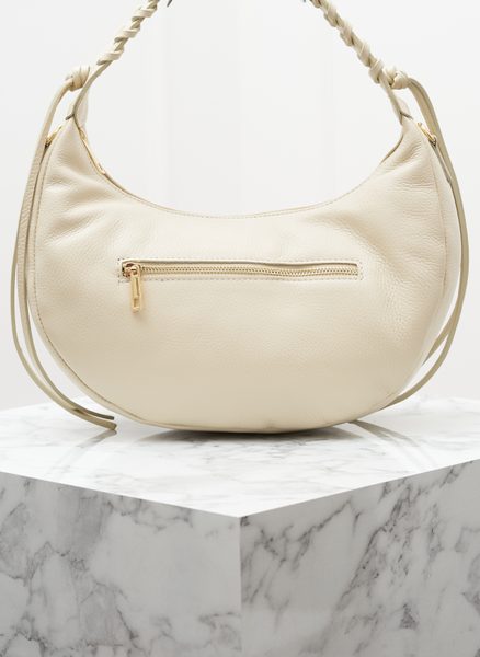 Real leather shoulder bag Glamorous by GLAM - Beige -