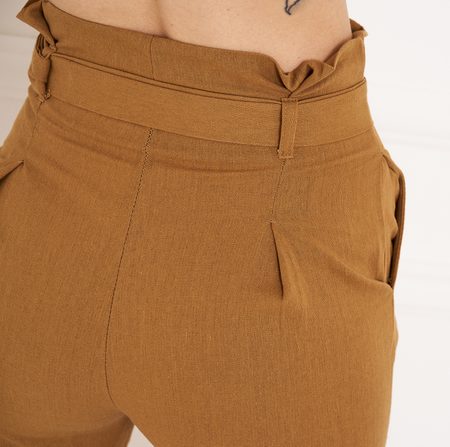 Women's trousers - Beige -