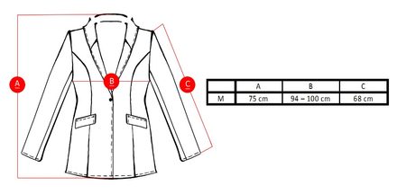 GbyG moderné sako hnedé -