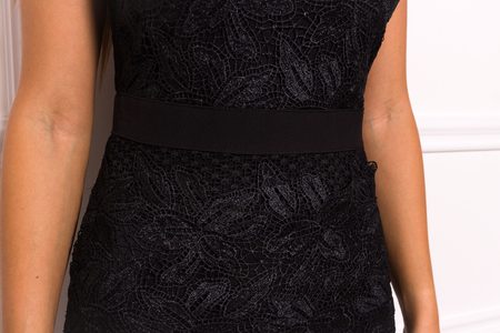 Vestido de encaje de mujer Due Linee - Negro -