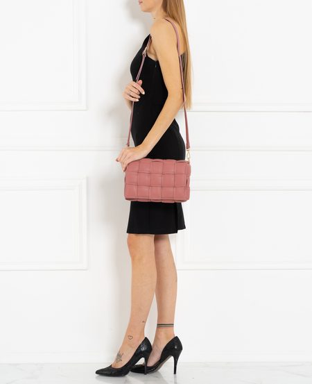 Bolso de cuero crossbody para mujer Glamorous by GLAM - Rosa -