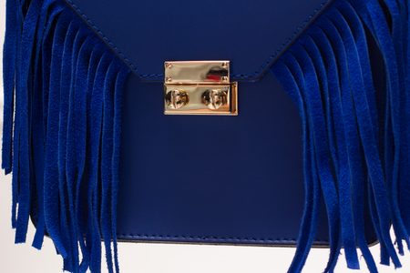 Geantă din piele crossbody pentru femei Glamorous by GLAM - Albastră -