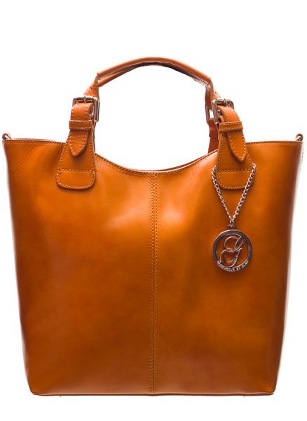 Bolso de cuero de mano para mujer Glamorous by GLAM - Marrón -