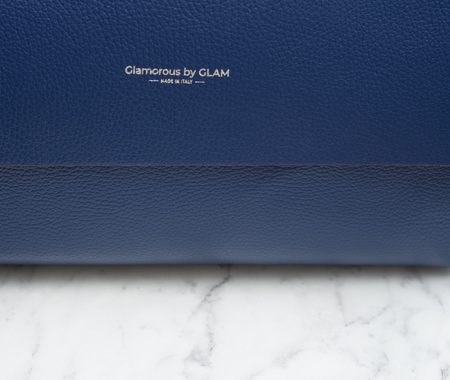 Real leather shoulder bag Glamorous by GLAM - Dark blue -