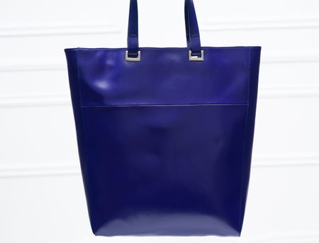 Bolso de hombro de cuero para mujer Guy Laroche Paris - Azul -