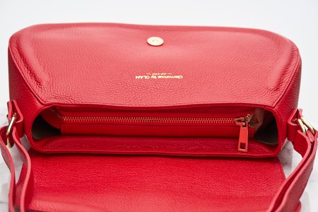 Real leather shoulder bag Glamorous by GLAM - Red -