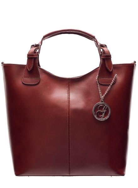 Real leather handbag Glamorous by GLAM - Brown -