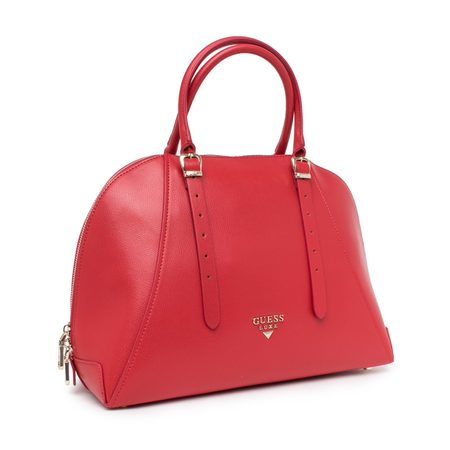 Bolso de cuero de mano para mujer Guess Luxe - Rojo -