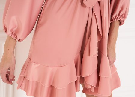 Damska sukienka Due Linee - różowy -