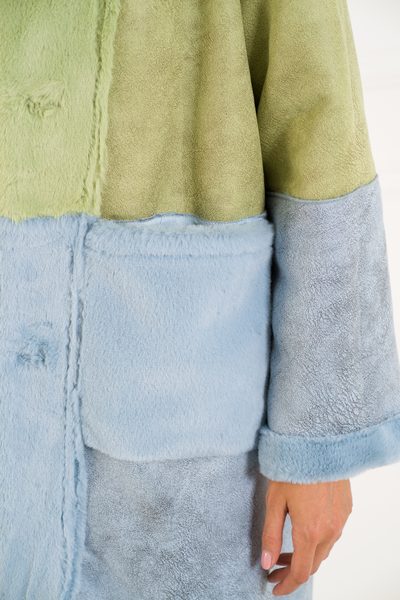 Teddy coat Due Linee - Multi-color -